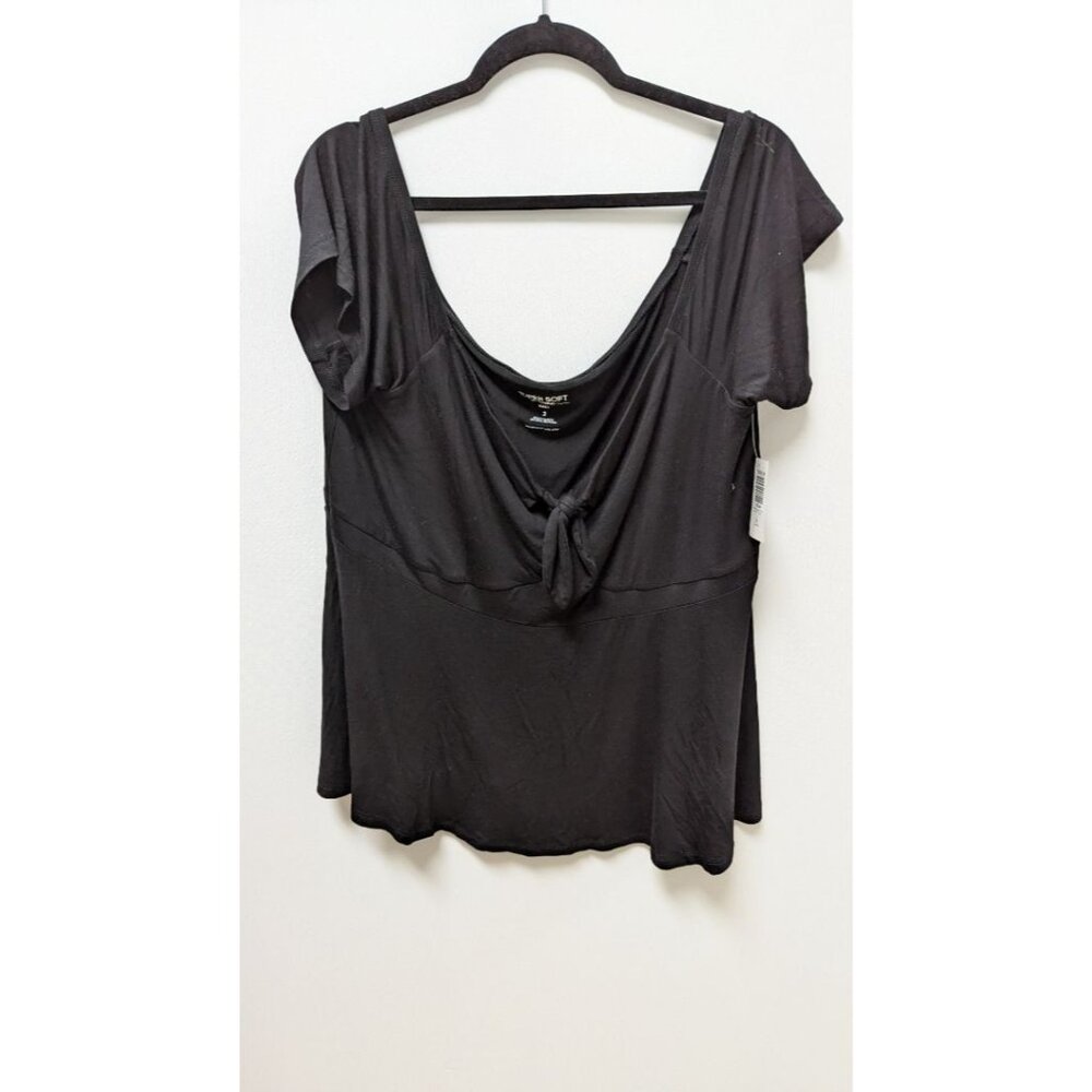 Torrid Black "Super Soft" Babydoll Blouse